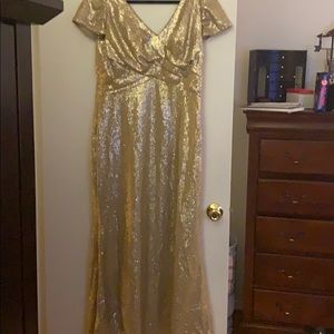 Sequin bridesmaid dress